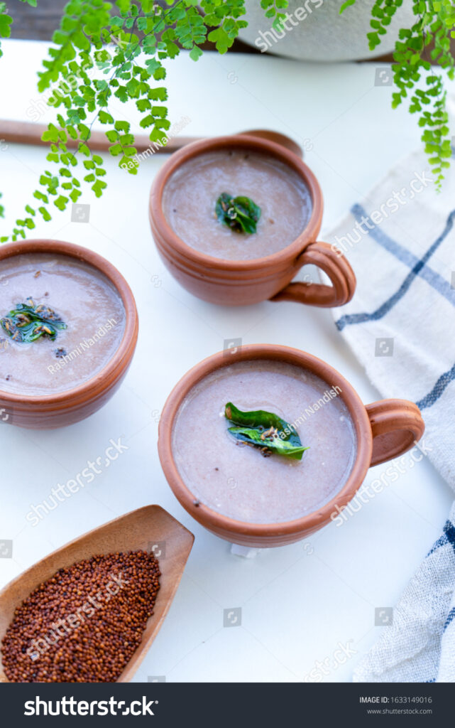 stock photo ragi malt millet which is rich in iron for daily lifestyle 1633149016